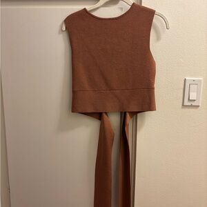 Wild Fable Brown Sleeveless Top